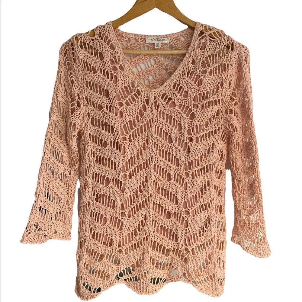 NVELOP Crochet Top & Camisole Women’s Pink Size XS